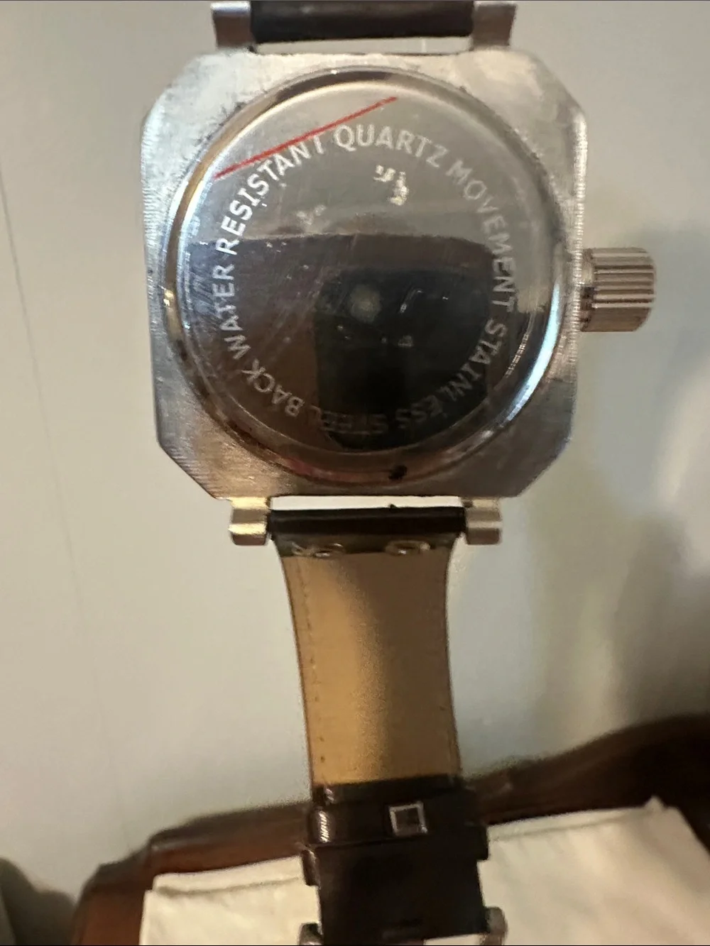 Mark Naimer Large Square Face Water Resistant Watch
